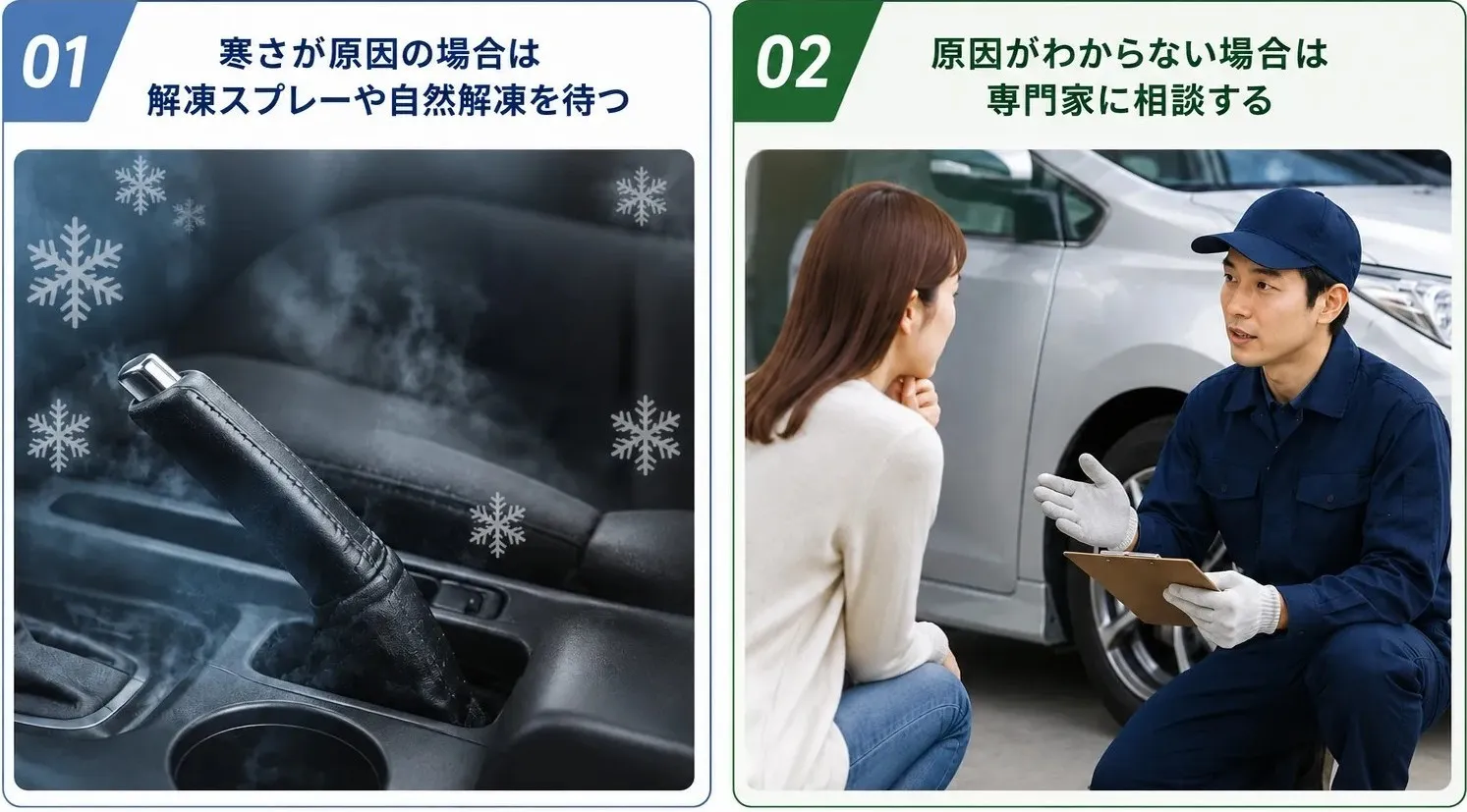 サイドブレーキ・パーキングブレーキが解除できないときの対処法