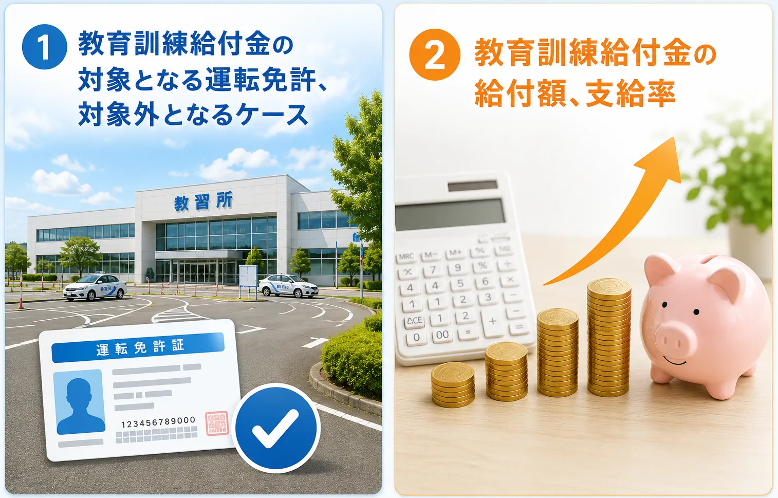 運転免許で利用できる教育訓練給付金の概要