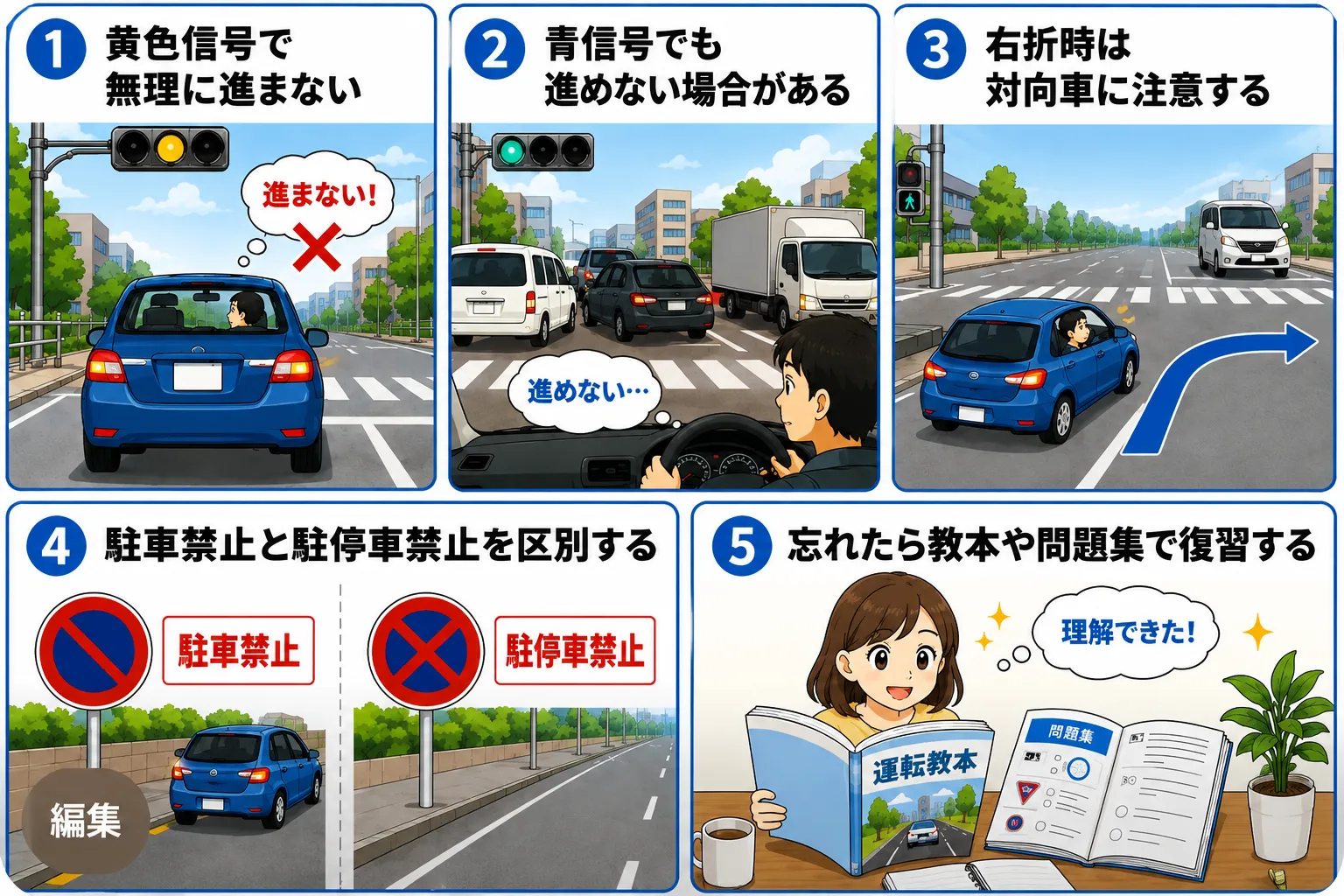 初心者やペーパードライバーが間違えやすい交通ルール