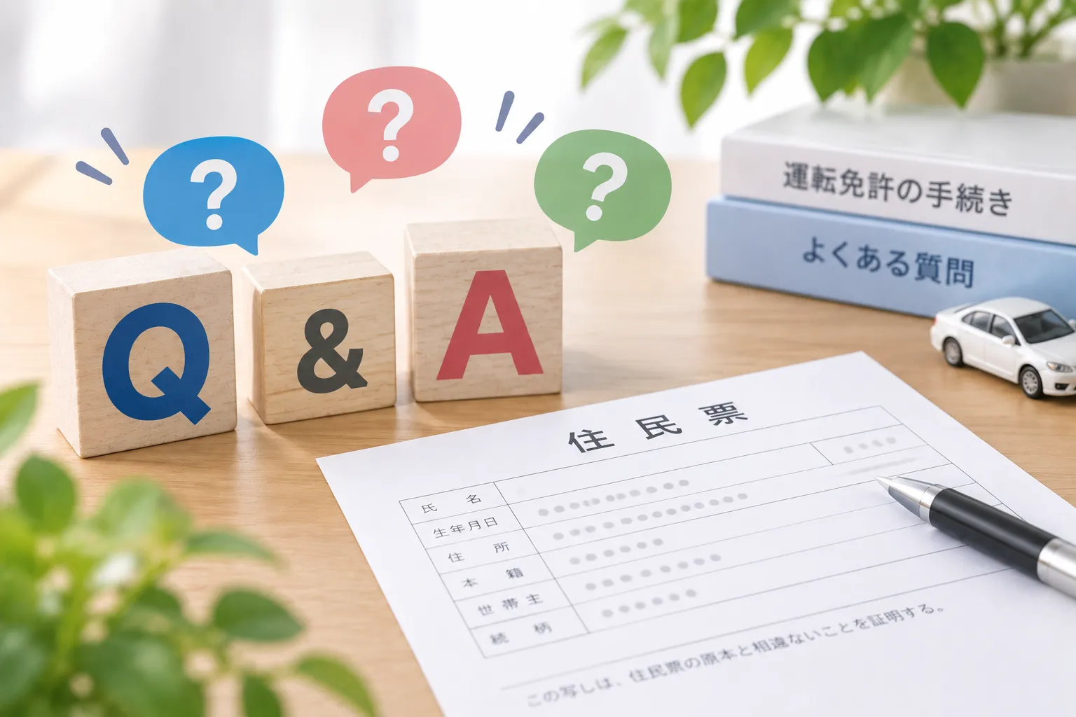 運転免許と住民票に関するよくある質問