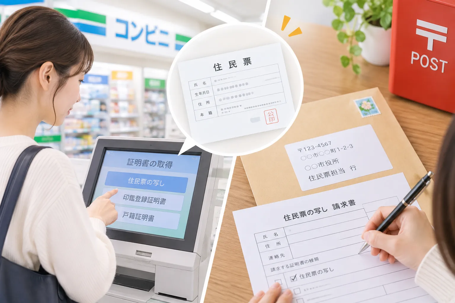 運転免許に必要な住民票の取り方